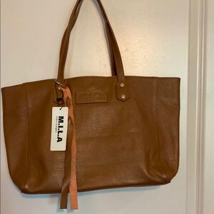 M.I.L.A Luxe Bag | Leather | Caramel